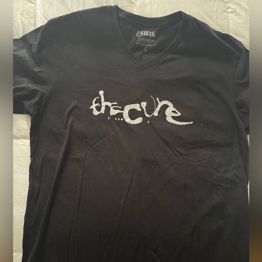 Black Official The Cure V Neck Tour 23 Black T-Shirt. Never worn. Mint condition